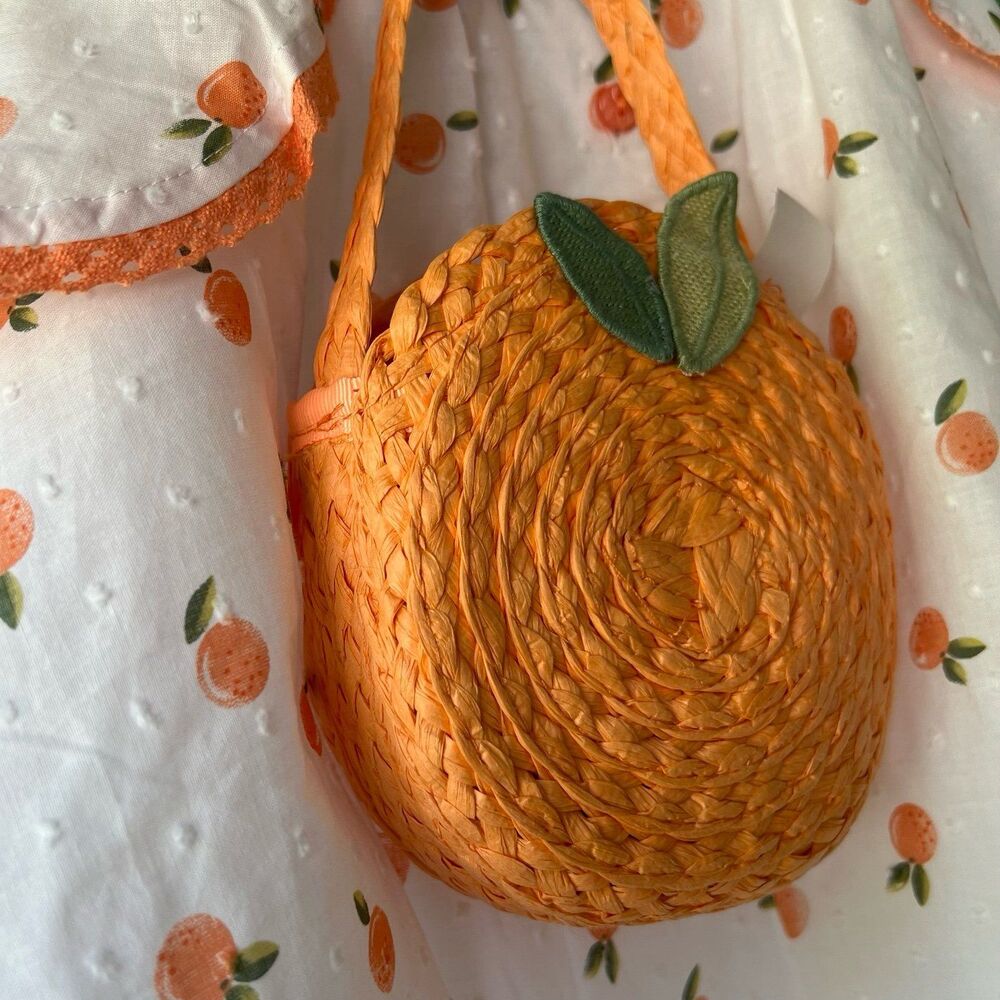 Rachel Zoe Orange Dress with Matching Purse Size 24 Months - Picture 4 of 6